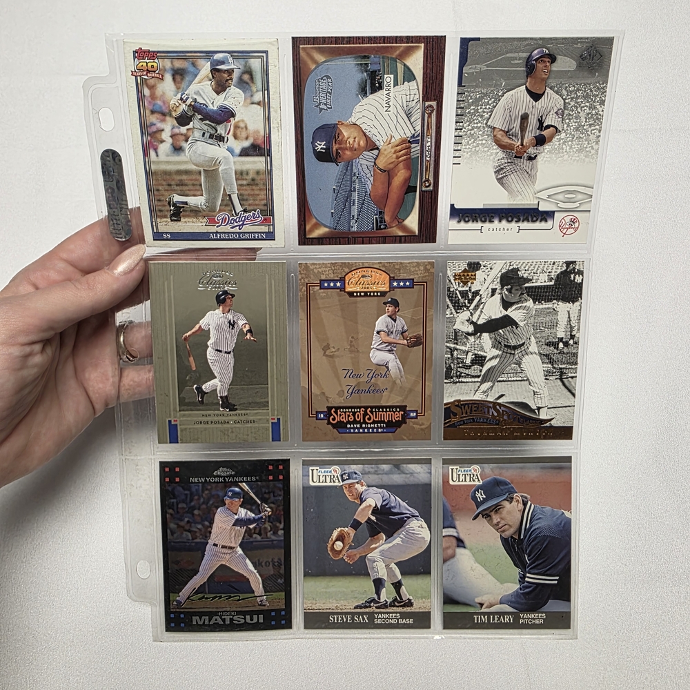 Topps Baseball Trading Cards - Blue and White